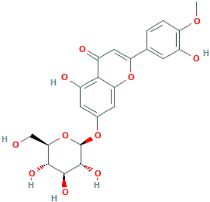 图片 香叶木素-7-O-葡萄糖苷，Diosmetin-​7-​o-​β-​D-​glucopyranoside