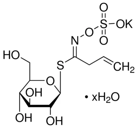 图片 黑芥子硫苷酸钾水合物，(−)-Sinigrin hydrate；analytical standard, ≥99.0% (TLC)