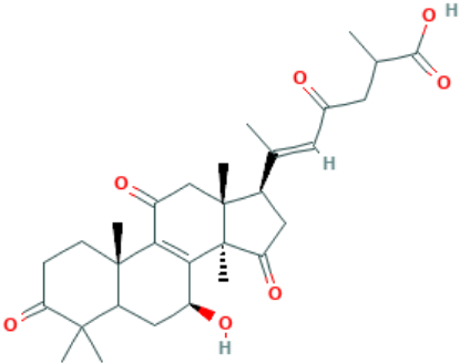 图片 灵芝烯酸D，Ganoderenic acid D；≥98%(HPLC)