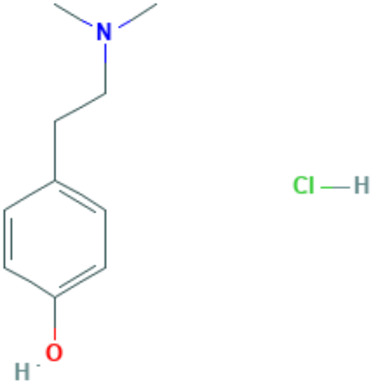 图片 大麦芽碱盐酸盐，Hordenine hydrochloride；≥99%