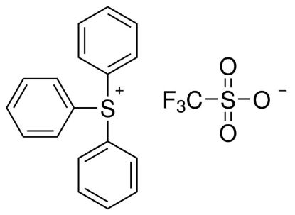 图片 三苯基硫三氟甲烷磺酸盐，Triphenylsulfonium triflate；TPST, TPS-tf