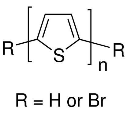 图片 聚(2,5-二噻吩基), 溴封端，Poly(thiophene-2,5-diyl), bromine terminated；powder