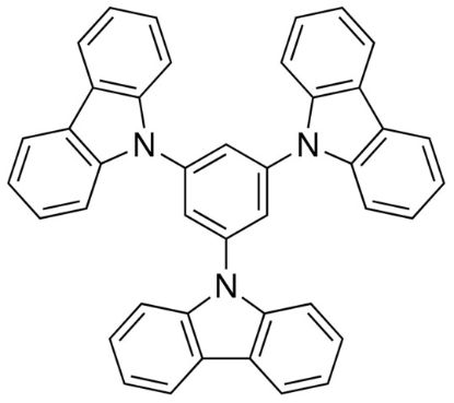 图片 1,3,5-三(N-咔唑基)苯，1,3,5-Tris(N-carbazolyl)benzene；97%