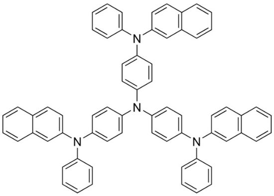 图片 4,4',4''-三[2-萘基(苯基)氨基]三苯胺，4,4′,4′′-Tris[2-naphthyl(phenyl) amino]triphenylamine [2-TNATA, 2TNATA]；97%