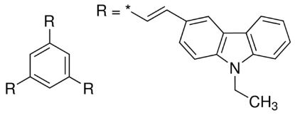 图片 1,3,5-三(2-(9-乙基卡巴肼-3)乙烯)苯，1,3,5-Tris(2-(9-ethylcabazyl-3)ethylene)benzene [TECEB]；solid