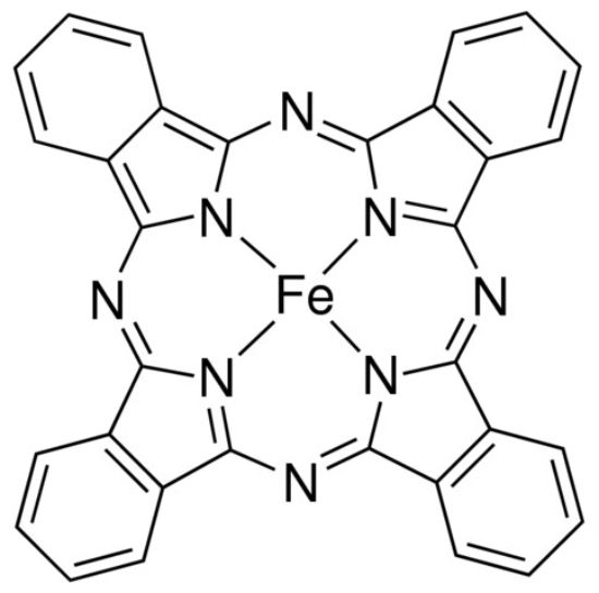 图片 酞菁铁，Iron(II) phthalocyanine；Dye content ~90 %