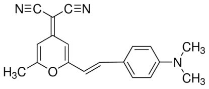 图片 4-(二氰亚甲基)-2-甲基-6-(4-二甲氨基苯乙烯基)-4H-吡喃，4-(Dicyanomethylene)-2-methyl-6-(4-dimethylaminostyryl)-4H-pyran [DCM]；Dye content 98 %