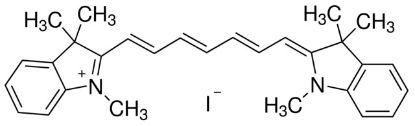 图片 碘化-1,1′,3,3,3′,3′-六甲基吲哚三羰花青，1,1′,3,3,3′,3′-Hexamethylindotricarbocyanine iodide [HITC iodide]；97%