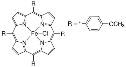 图片 5,10,15,20-四(4-甲氧苯基)-21H,23H-卟吩氯化铁(III)，5,10,15,20-Tetrakis(4-methoxyphenyl)-21H,23H-porphine iron(III) chloride；FeTMPPCl