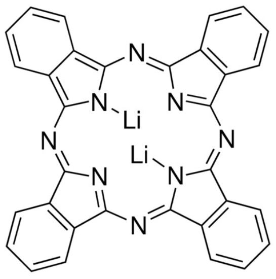 图片 酞菁二锂，Dilithium phthalocyanine；Dye content 70 %