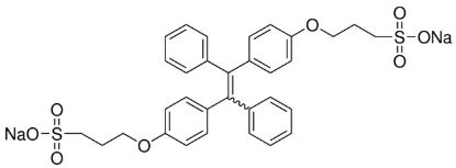 图片 3,3′-{[(1,2-二苯基乙烯-1,2-二基)双(4,1-亚苯基)]双(氧基)}双(丙烷-1-磺酸钠)，Sodium 3,3′-{[(1,2-diphenylethene-1,2-diyl)bis(4,1-phenylene)]bis(oxy)}bis(propane-1-sulfonate)；TPE-Sulfonate