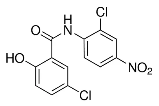 图片 氯硝柳胺，Niclosamide；98.0-101.0%