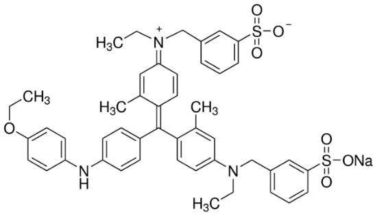 图片 考马斯亮蓝G250 [酸性蓝90, BBG]，Coomassie Brilliant blue G 250 (C.I. 42655)；for electrophoresis