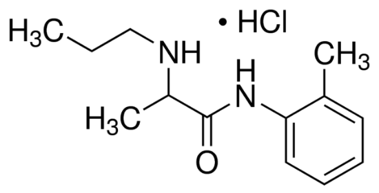 图片 丙胺卡因盐酸盐，Prilocaine hydrochloride；pharmaceutical secondary standard, certified reference material