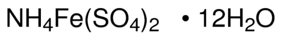 图片 硫酸铁铵 (III)十二水合物 [硫酸高铁铵, 十二水]，Ammonium iron(III) sulfate dodecahydrate；for analysis EMSURE® ACS,ISO,Reag. Ph Eur, 99.0-102.0% (iodometric)