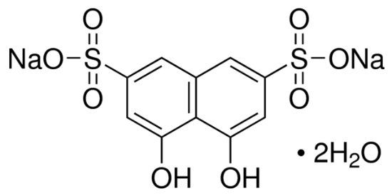 图片 铬变酸二钠盐二水合物 [变色酸钠]，Chromotropic acid disodium salt dihydrate；for analysis ACS,Reag. Ph Eur, ≥98.5% (acidimetric)