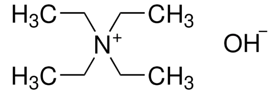 图片 四乙基氢氧化铵溶液，Tetraethylammonium hydroxide solution [TEAOH]；~1.0 M (CH3CH2)4NOH in H2O, electrochemical grade