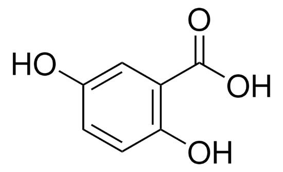 图片 2,5-二羟基苯甲酸，2,5-Dihydroxybenzoic acid [2,5-DHBA, DHB]；certified reference material, pharmaceutical secondary standard