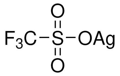 图片 三氟甲烷磺酸银，Silver trifluoromethanesulfonate [Ag(OTf)]；purum, ≥98.0% (Ag)