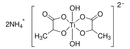 图片 二(2-羟基丙酸)二氢氧化二铵合钛溶液，Titanium(IV) bis(ammonium lactato)dihydroxide solution；50 wt. % in H2O