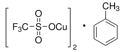 图片 三氟甲磺酸铜(I)甲苯复合物，Copper(I) trifluoromethanesulfonate toluene complex [CuOTf-toluene]；≥99.7% trace metals basis