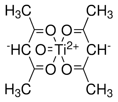 图片 乙酰丙酮氧钛(IV)，Titanium(IV) oxyacetylacetonate [TiO(acac)2]；90%