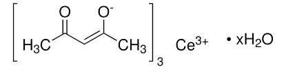 图片 乙酰丙酮化铈(III)水合物，Cerium(III) acetylacetonate hydrate；≥98.0%