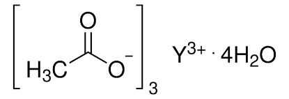 图片 醋酸钇四水合物，Yttrium(III) acetate tetrahydrate；99.99% trace rare earth metals basis