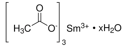 图片 乙酸钐(III)水合物，Samarium(III) acetate hydrate；99.9% trace metals basis