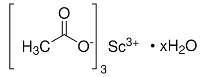 图片 乙酸钪(III)水合物，Scandium(III) acetate hydrate；99.9% trace metals basis