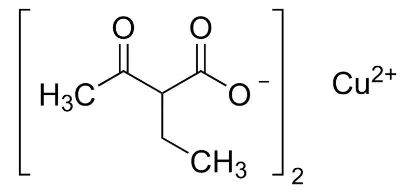 图片 乙酰乙酸铜(II)，copper(II) ethylacetoacetate；97%