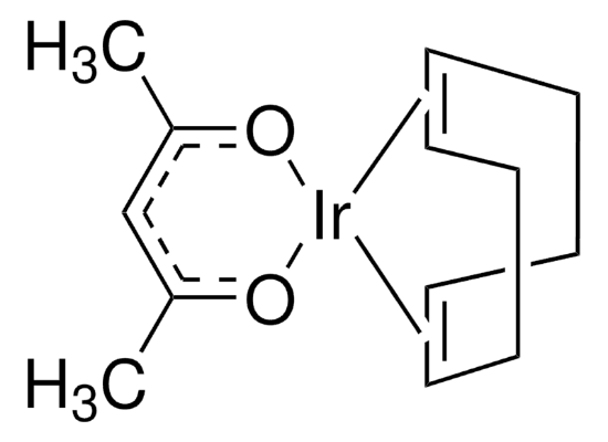 图片 1,5-环辛二烯(乙酰丙酮)铱(I)，(Acetylacetonato)(1,5-cyclooctadiene)iridium(I) [Ir(cod)(acac), Ir(acac)(COD)]；Umicore