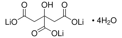 图片 柠檬酸三锂盐四水合物，Lithium citrate tribasic tetrahydrate；BioUltra, ≥99.5% (NT)