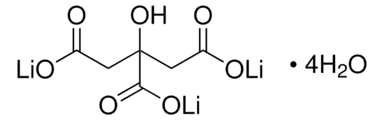 图片 柠檬酸三锂盐四水合物，Lithium citrate tribasic tetrahydrate；BioUltra, ≥99.5% (NT)