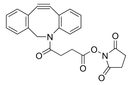 图片 二苯并环辛炔-N-羟基琥珀酰亚胺酯，Dibenzocyclooctyne-N-hydroxysuccinimidyl ester [DBCO-NHS ester, DBCO-SE]；for Copper-free Click Chemistry