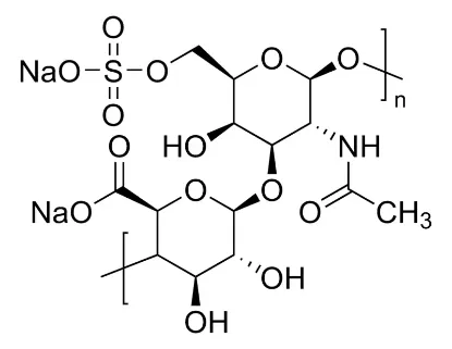 图片 硫酸软骨素钠盐来源于鲨鱼软骨，Chondroitin sulfate sodium salt from shark cartilage；sulfated glycosaminoglycan polysaccharide