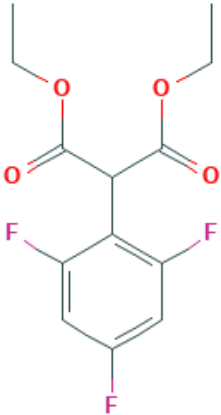 图片 2-(2,4,6-三氟苯基)丙二酸二乙酯，Diethyl 2-(2,4,6-trifluorophenyl)malonate；≥98.0%