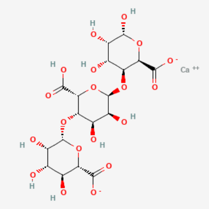 图片 海藻酸钙盐来源于褐藻，Alginic acid calcium salt from brown algae