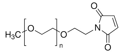 图片 甲氧基聚乙二醇马来酰亚胺，Methoxypolyethylene glycol maleimide [MeO-PEG-Mal]；750