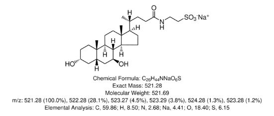 图片 牛磺酸脱氧胆酸钠，Sodium tauroursodeoxycholate；≥95.0% (TLC)