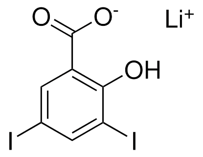 图片 3,5-二碘水杨酸锂，Lithium 3,5-diiodosalicylate [LIS]；analytical standard