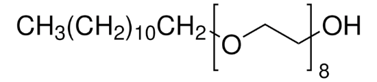 图片 八甘醇单十二烷基醚，Octaethylene glycol monododecyl ether [C12E8]；≥98% (GC)