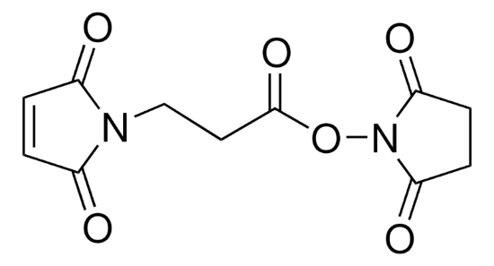 图片 3-(马来酰亚胺基)丙酸N-羟基琥珀酰亚胺酯，3-(Maleimido)propionic acid N-hydroxysuccinimide ester [SMP, BMPS]；99%