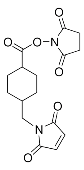 图片 4-(N-马来酰亚胺基甲基)环己烷-1-羧酸琥珀酰亚胺酯，4-(N-Maleimidomethyl) cyclohexanecarboxylic acid N-hydroxysuccinimide ester [SMCC]；≥97% (HPLC)