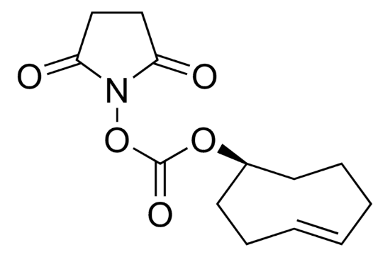 图片 (E)-碳酸环辛-4-烯基2,5-二氧杂-1-吡咯烷基酯，(E)-Cyclooct-4-enyl 2,5-dioxo-1-pyrrolidinyl carbonate [TCO-NHS]；solid