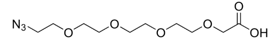 图片 14-叠氮基-3,6,9,12-四氧杂十四烷酸溶液，14-Azido-3,6,9,12-tetraoxatetradecanoic acid solution [N33-TEG-COOH]；~0.5 M in tert-butyl methyl ether, ≥90% (HPLC)