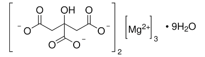 图片 柠檬酸镁九水合物，Magnesium citrate tribasic nonahydrate；≥95.0% (KT), suitable for microbiology