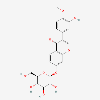 图片 毛蕊异黄酮苷，Calycosin-7-O-β-D-glucoside；≥98%