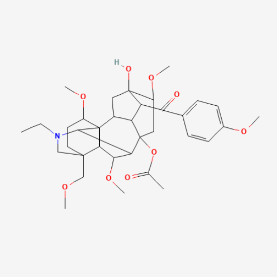 图片 草乌甲素，Bulleyaconitine A；≥98%