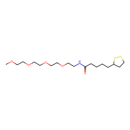 图片 (R)-N-(3,6,9,12-四氧杂十三烷基)-α-硫辛酰胺，(R)-N-(3,6,9,12-Tetraoxatridecyl)-α-lipoamide；≥90%